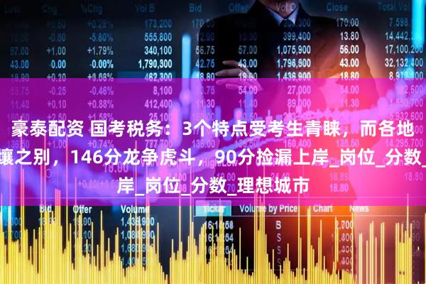 豪泰配资 国考税务：3个特点受考生青睐，而各地进面分天壤之别，146分龙争虎斗，90分捡漏上岸_岗位_分数_理想城市